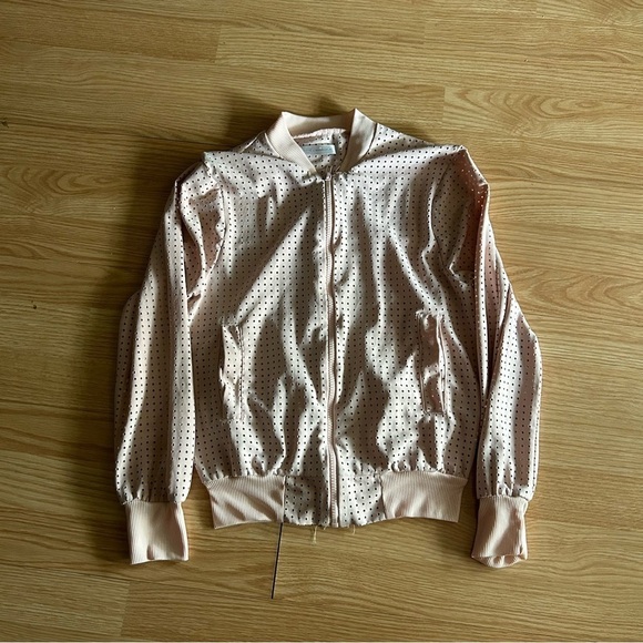 Touche’ LA Jackets & Blazers - Touché LA x Morgan Stewart Light Pink Bomber Athletic Jacket XS